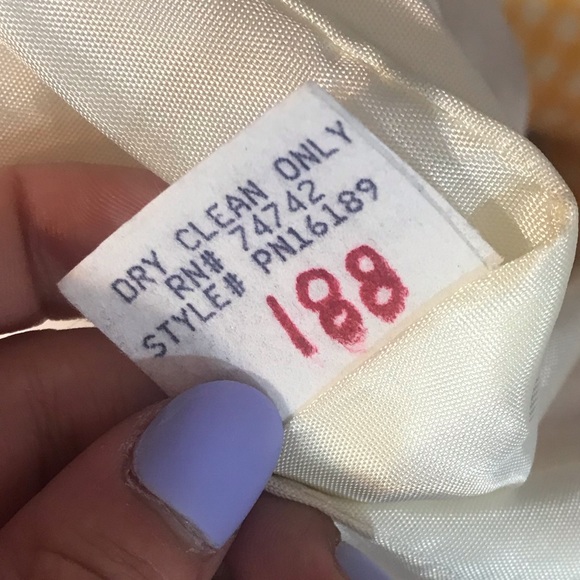 70s deadstock Neiman Marcus wool yellow plaid 2pc coord blazer skirt suit set - Picture 10 of 10